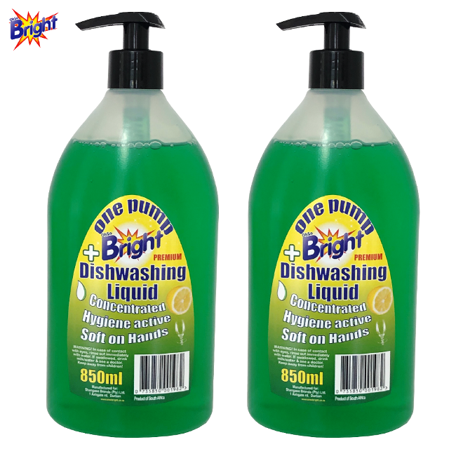 OhSoBright dishwashing liquid 850ml pump pack