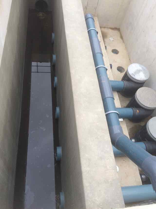 Rainwater entry channel to recovery system