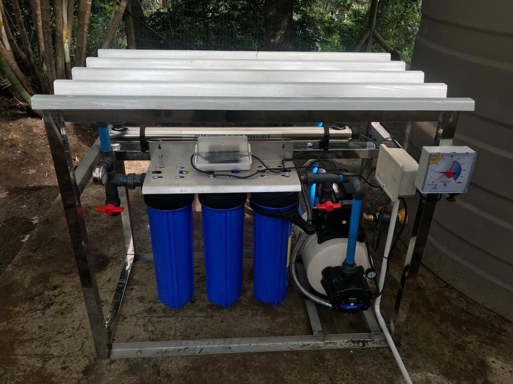 Rainwater Purification package unit installed