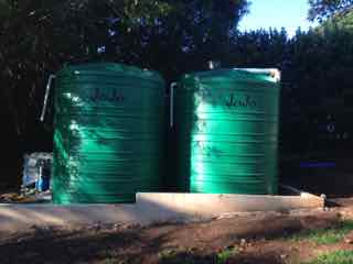 Installing rainwater systems for water shortages 