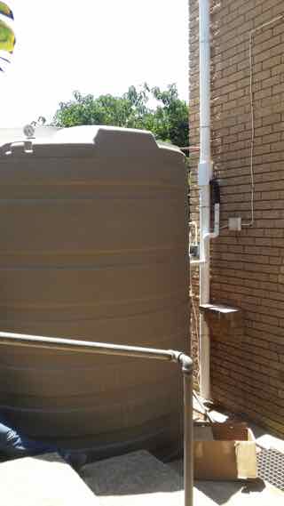 Rainwater harvesting system to flush toilets only 