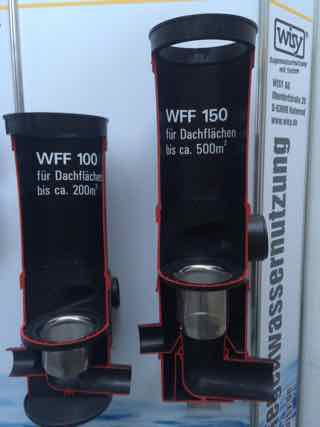 WISY Primary rainwater filters cut-out